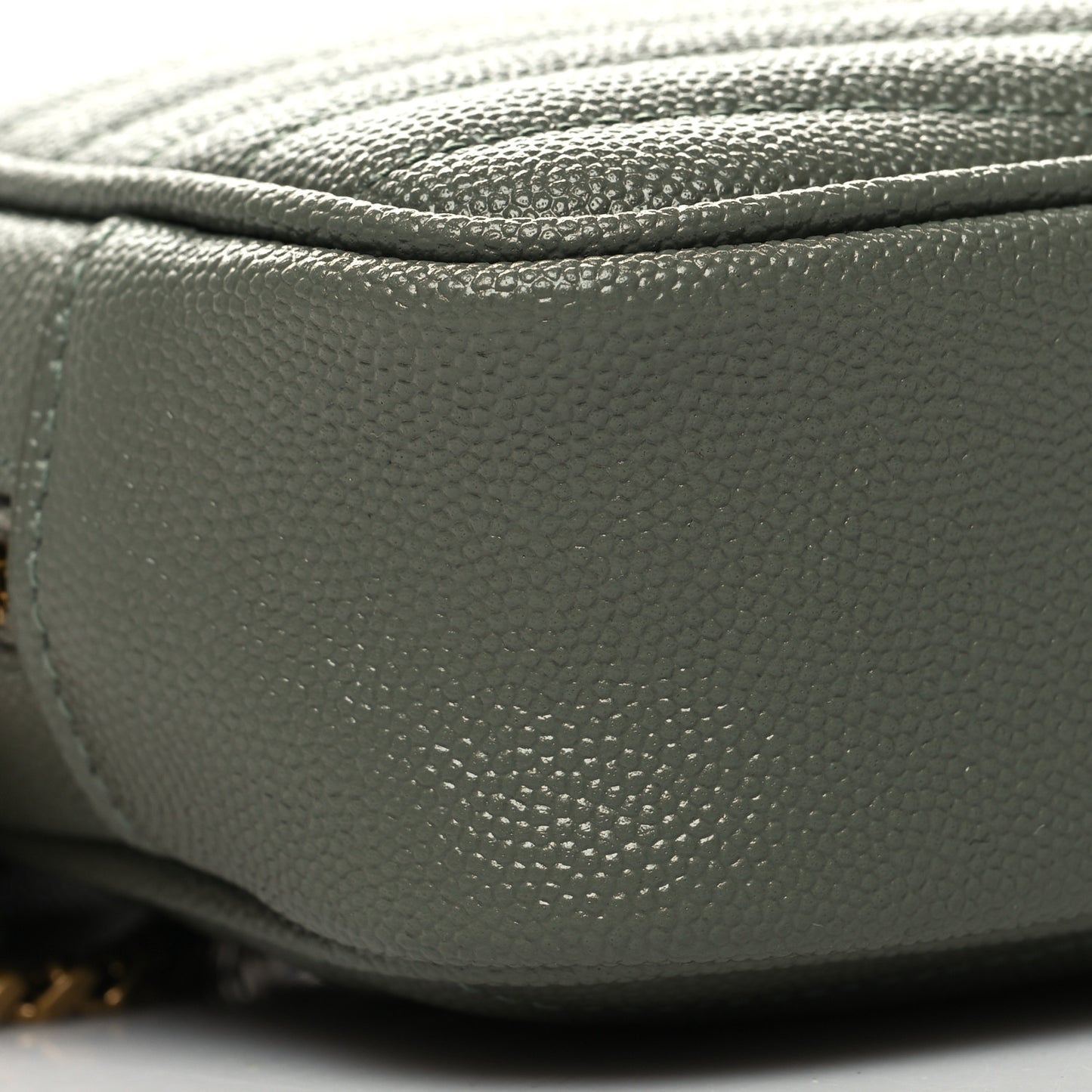 Grain De Poudre Matelasse Monogram Mini Lou Camera Bag Light Sage