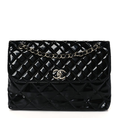 Chanel Vinyl Quilted In The Business Flap Bag Black 1 of 11