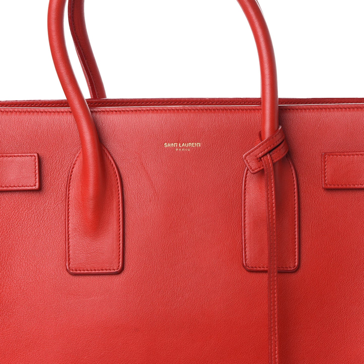 Calfskin Large Sac De Jour Lipstick Red