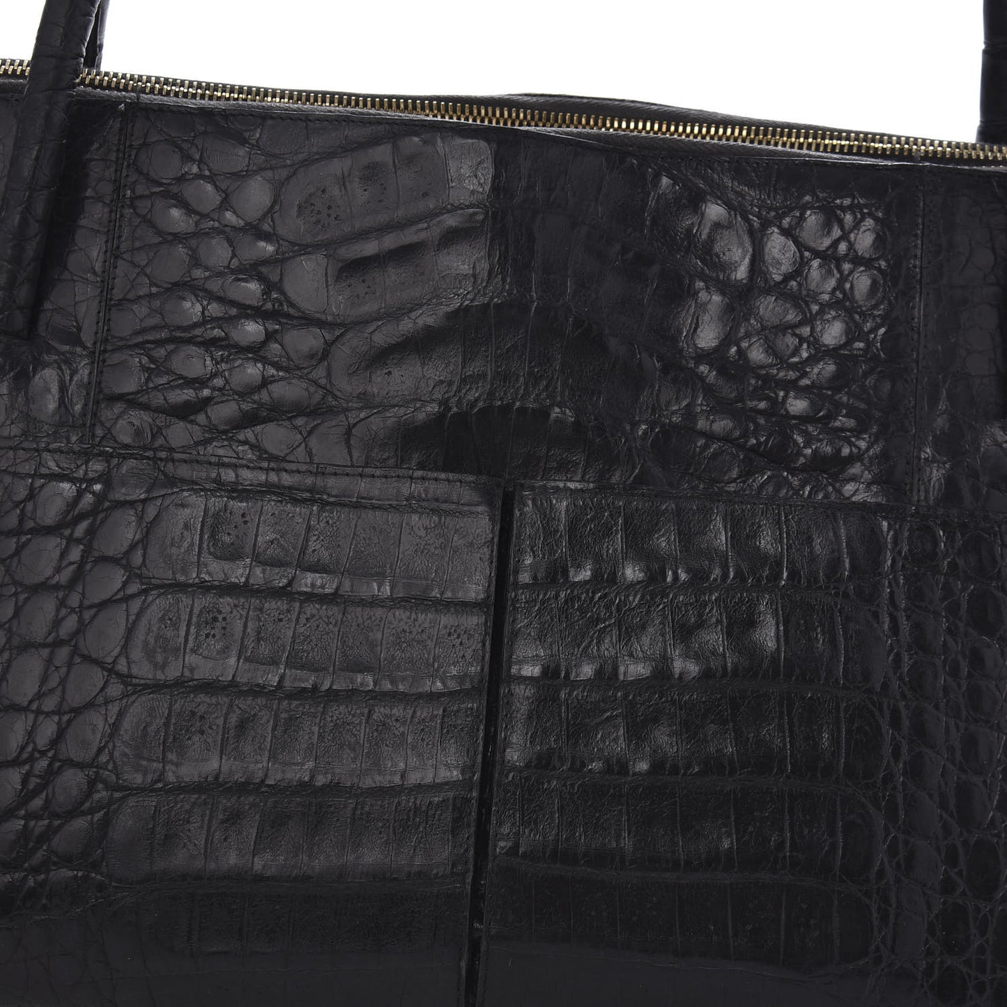 Crocodile Tote Black