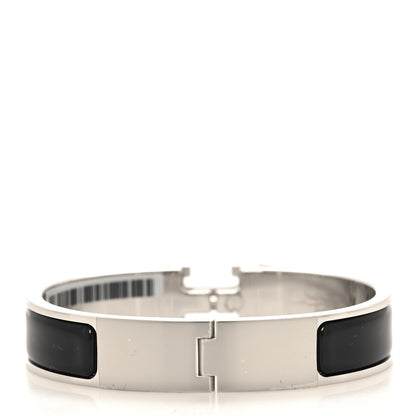 Hermes Enamel Narrow Clic Clac H Bracelet PM Black 3 of 5