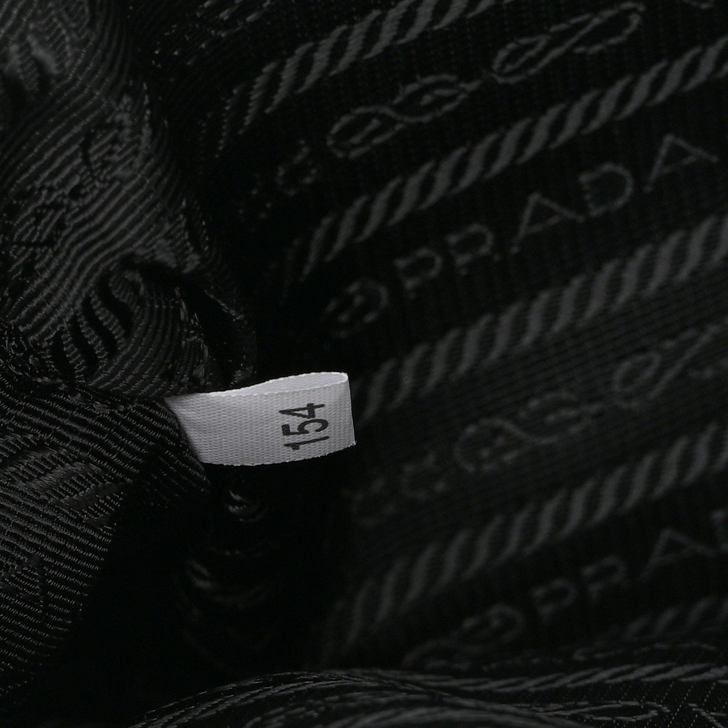 Prada Jacquard Saffiano Triangolo Symbole Embroidered Pocket Single Snap Buckle Messenger Flap Bag  Black Corda 7 of 10