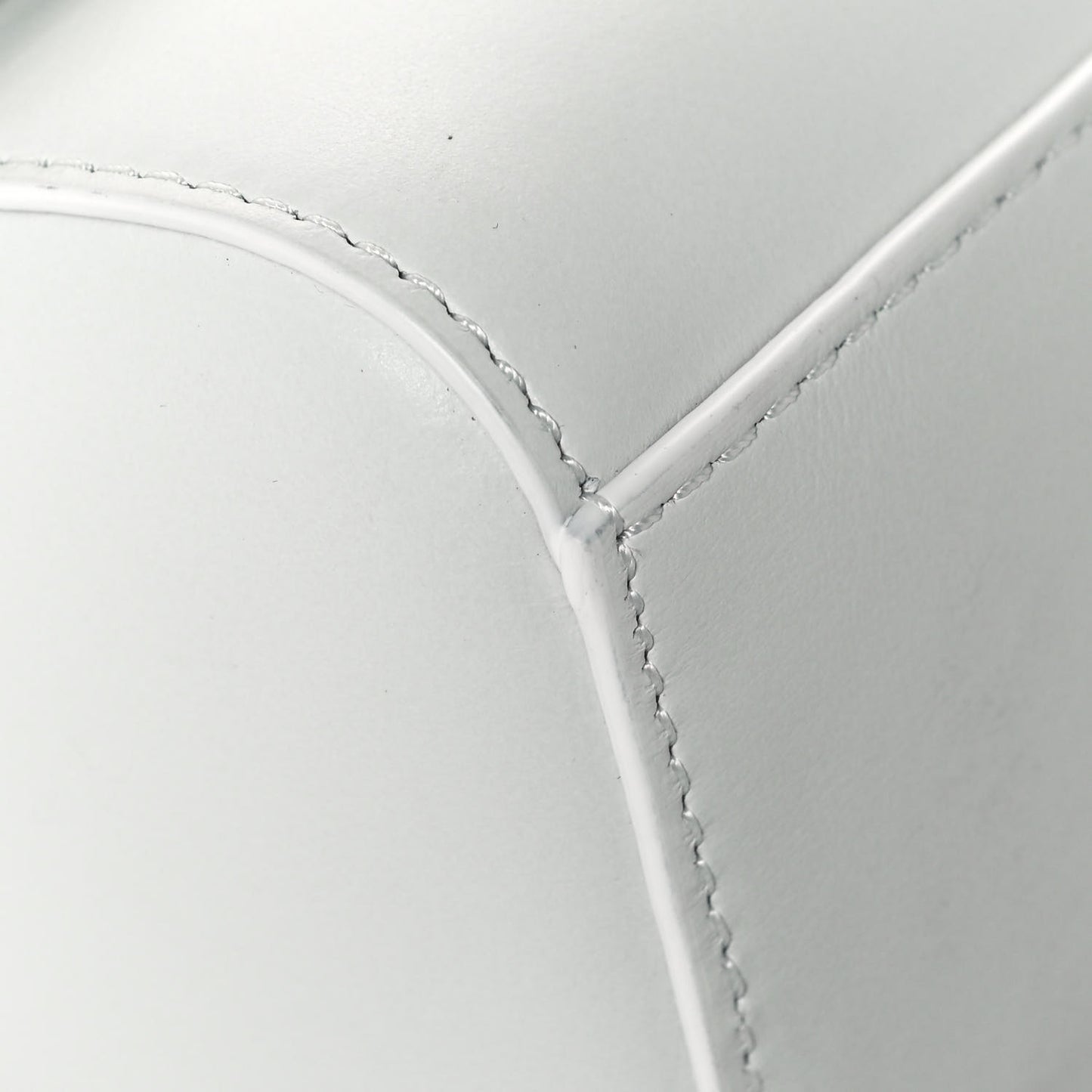 Calfskin Top Handle Bag White