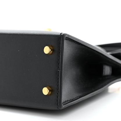 Hermes Tadelakt Mini Kelly Sellier 20 Black 10 of 11