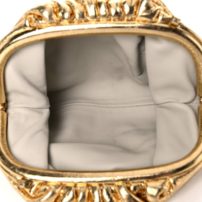 Bottega Veneta Metallic Crinkled Lambskin The Mini Pouch Oro 5 of 12