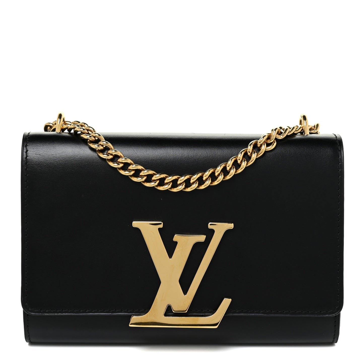 Calfskin Chain Louise MM Black