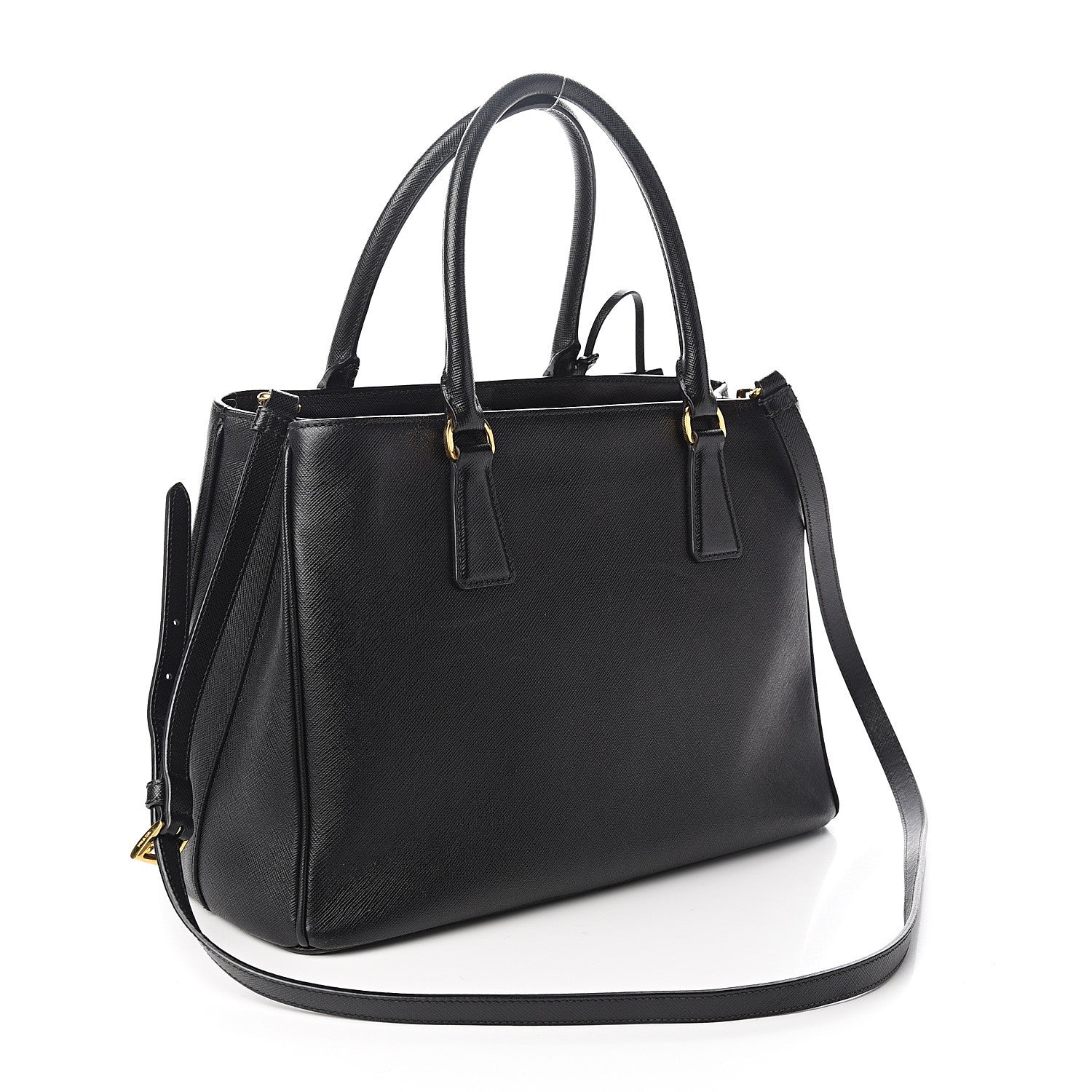 Prada Saffiano Lux Medium Tote Black 2 of 11