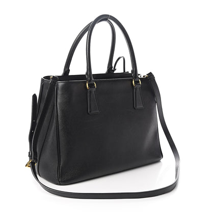 Prada Saffiano Lux Medium Tote Black 2 of 11