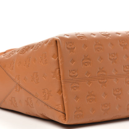 MCM Calfskin Ottomar Monogram Large Klara Hobo Cognac 9 of 15