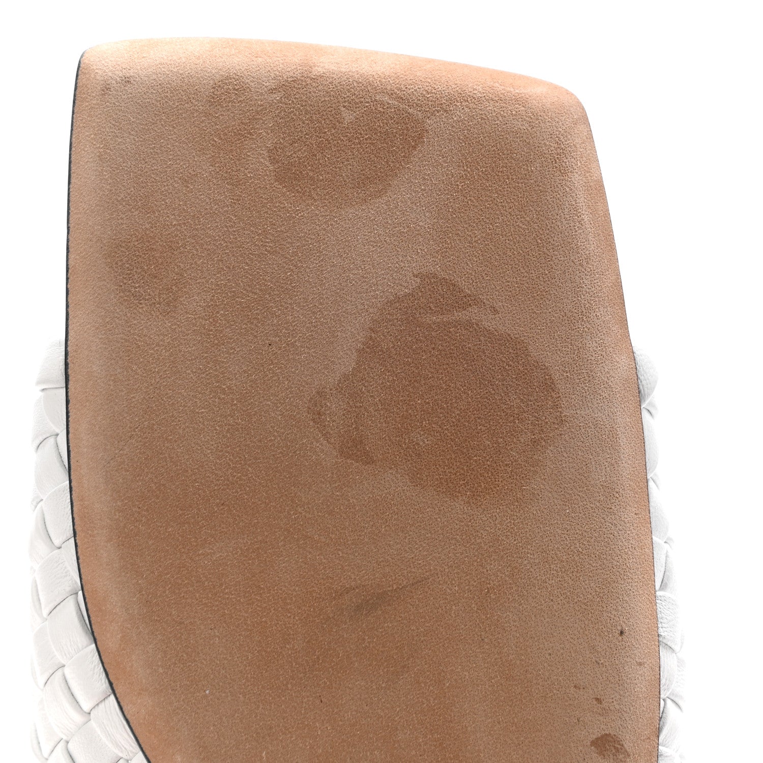 Bottega Veneta Nappa Intrecciato Squared Toe Flat Sandals 38 White 8 of 8