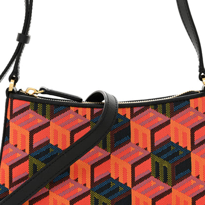 MCM Jacquard Cubic Monogram Rockstar Shoulder Bag Multicolor 8 of 10
