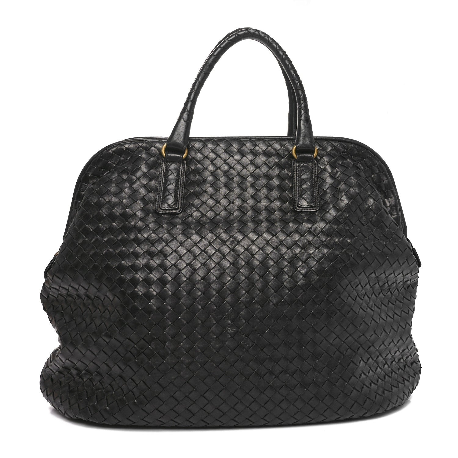 Bottega Veneta Nappa Intrecciato Frame Tote Black 1 of 10