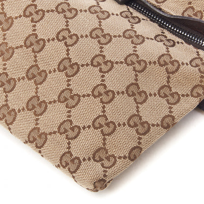 Gucci GG Monogram Double Pocket Belt Bag Dark Brown 5 of 9