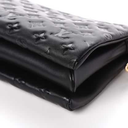 Louis Vuitton Lambskin Embossed Monogram Coussin PM Black 9 of 9