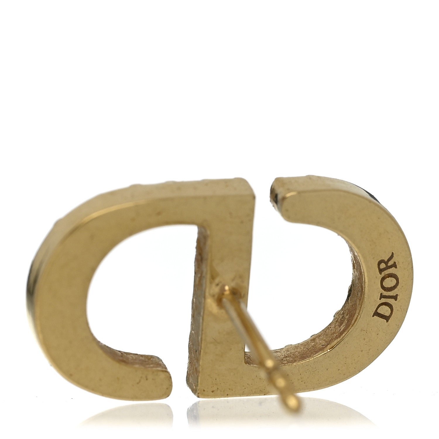 Christian Dior Crystal Clair D Lune Earrings Gold 1795939