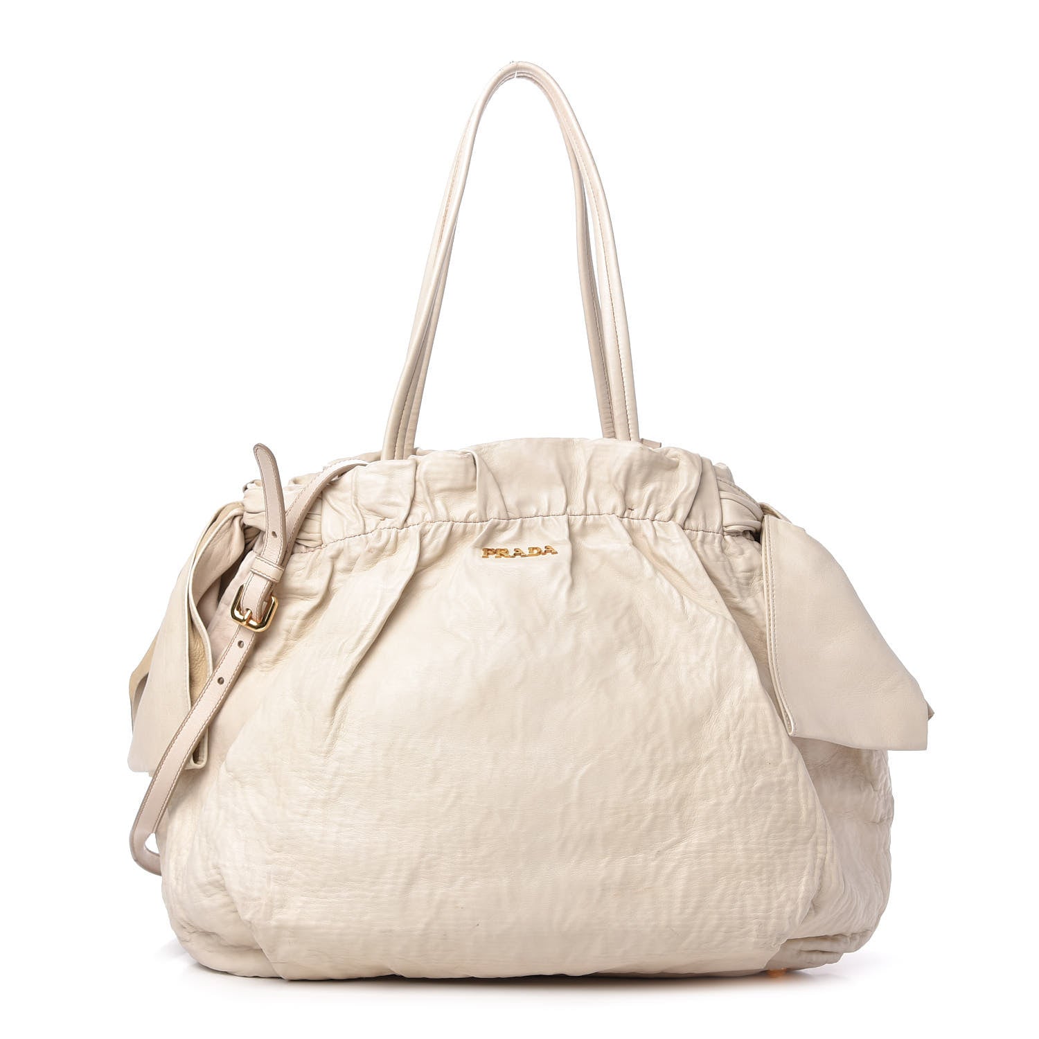 Prada Nappa Bow Tote White 1 of 9