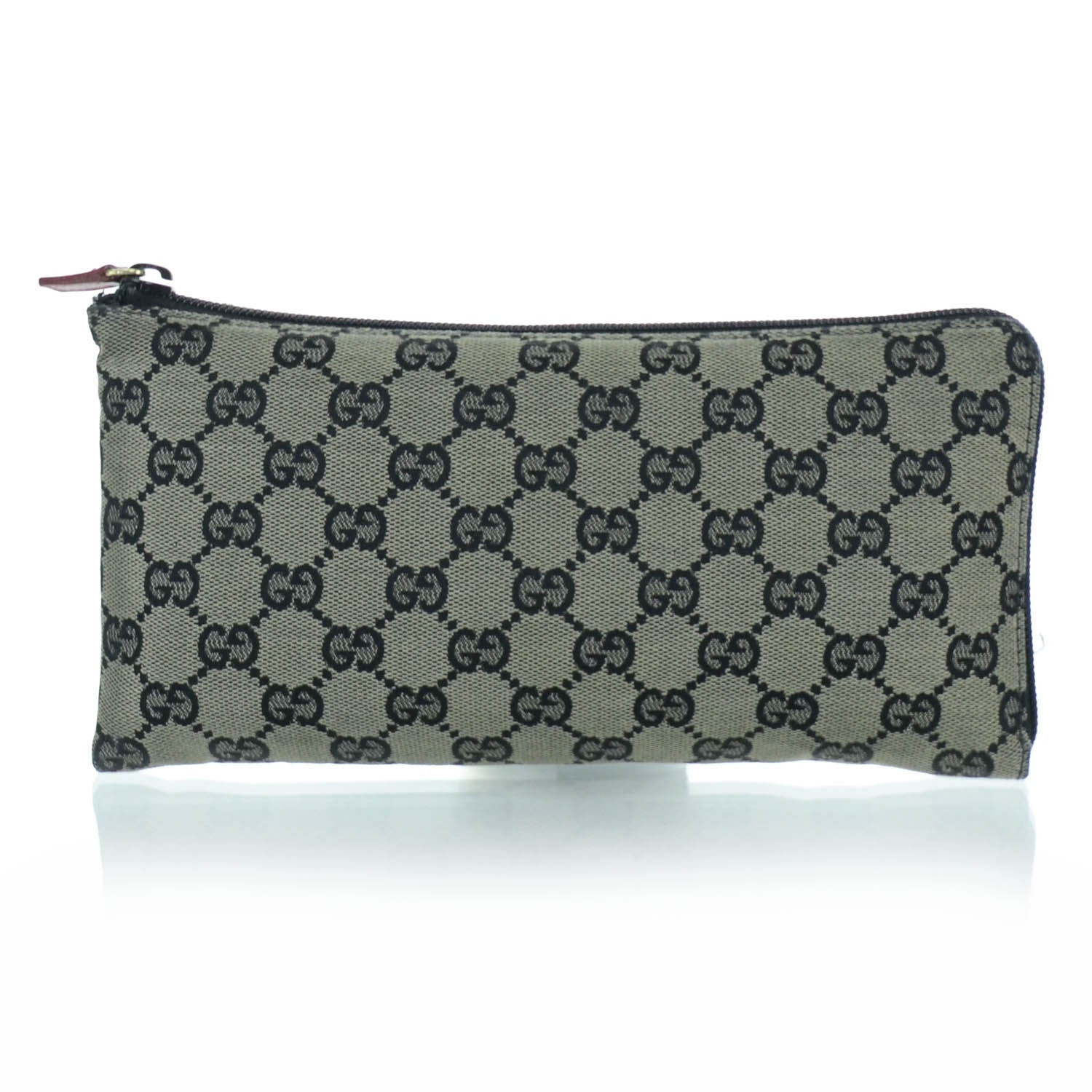 Gucci Monogram Zip Around Pouch Wallet 1 of 8