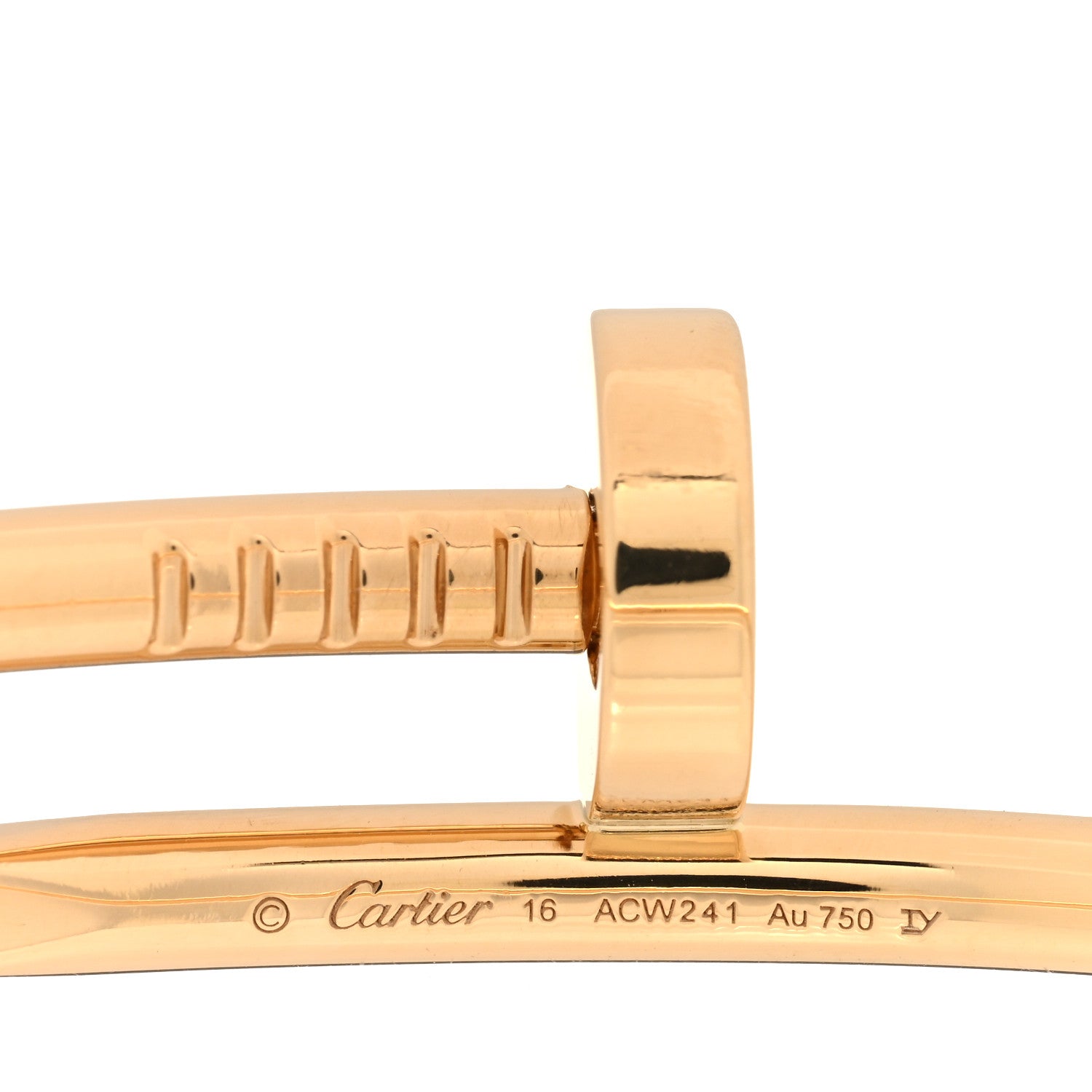 Cartier 18K Yellow Gold Juste Un Clou Bracelet 16 3 of 4