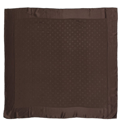 Louis Vuitton Silk Monogram Monaco Scarf Brown 1 of 4