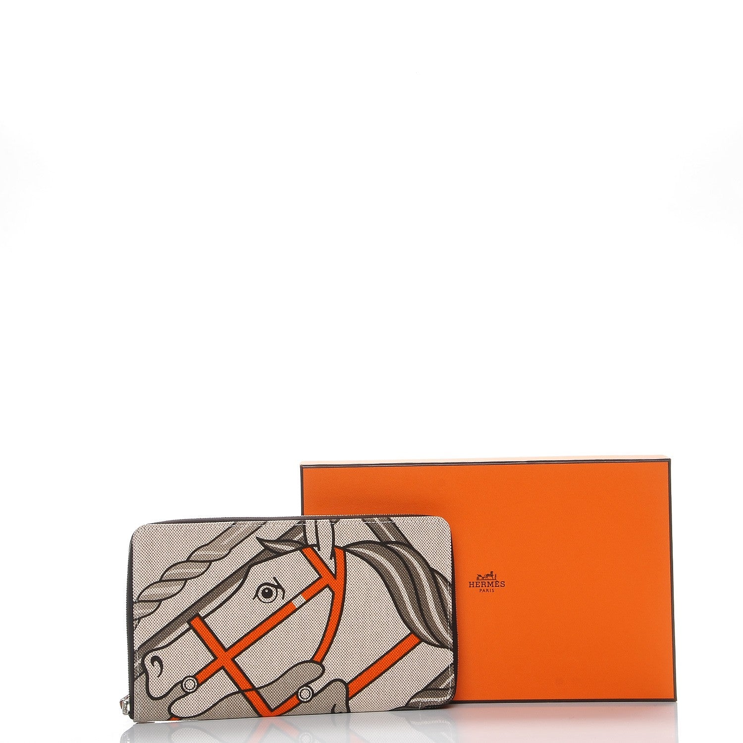 Hermes Toile Steeple GM Wallet 8 of 8