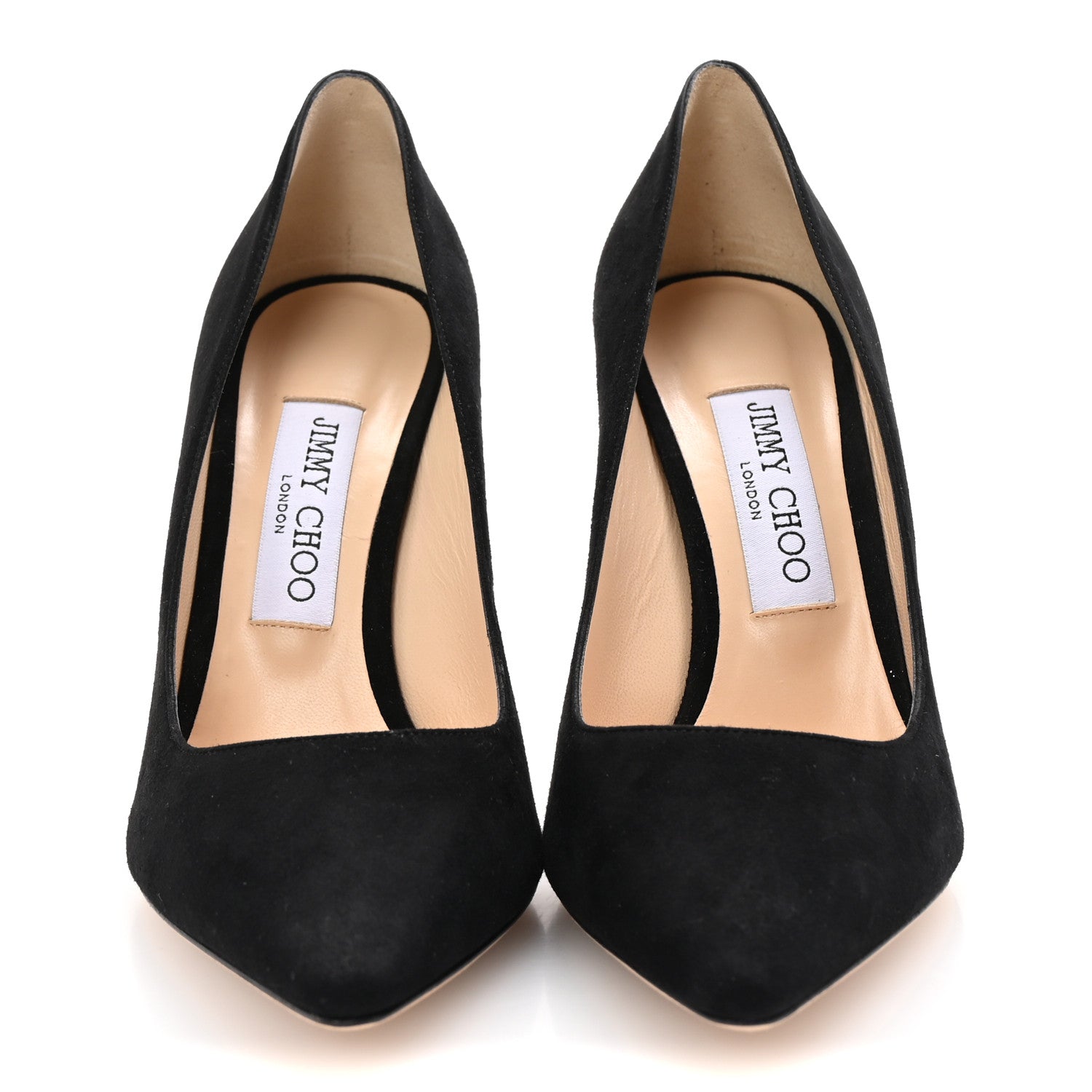 Jimmy Choo Suede Romy 100 Pumps 37.5 Black 3 of 8