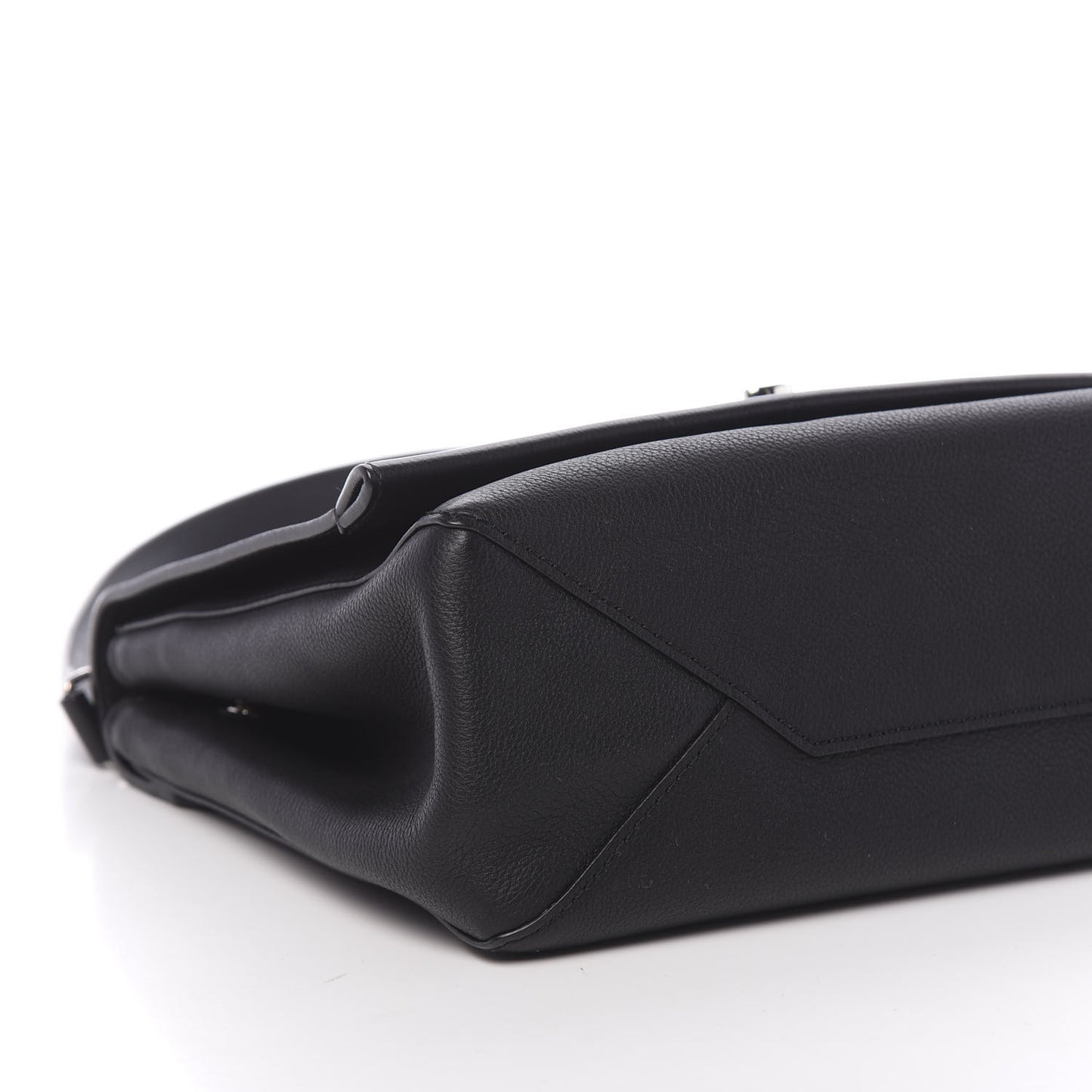 Soft Calfskin Lockme II Top Handle Black