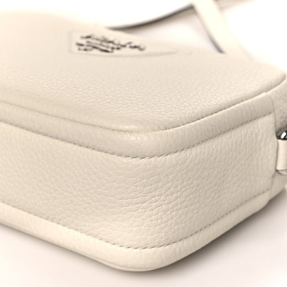 Prada Vitello Daino Soft Small Camera Crossbody White 8 of 9