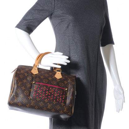 Louis Vuitton Monogram Perforated Speedy 30 Fuchsia 2 of 7
