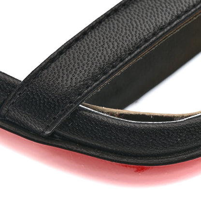 Christian Louboutin Calfskin Studded Galerietta 100 Sandals 39 Black 9 of 9
