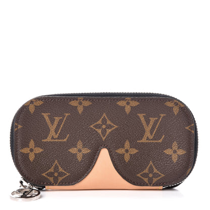 Louis Vuitton Monogram Emilie Zippered Sunglasses Case Navy 1 of 9