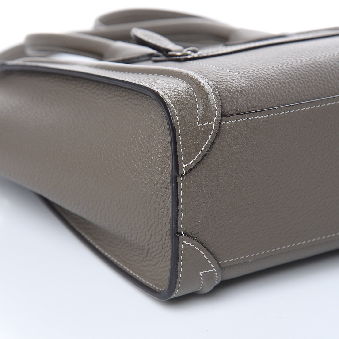 Drummed Calfskin Nano Luggage Souris