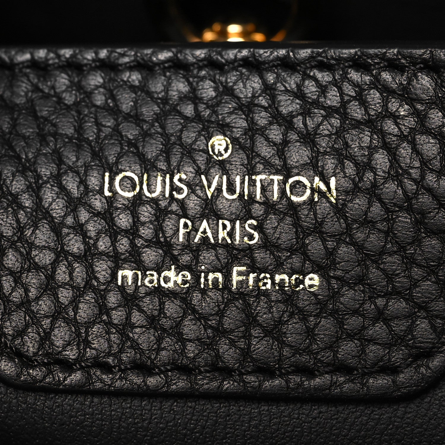 Louis Vuitton Taurillon Embellished Flower Crown Capucines PM Black 6 of 9