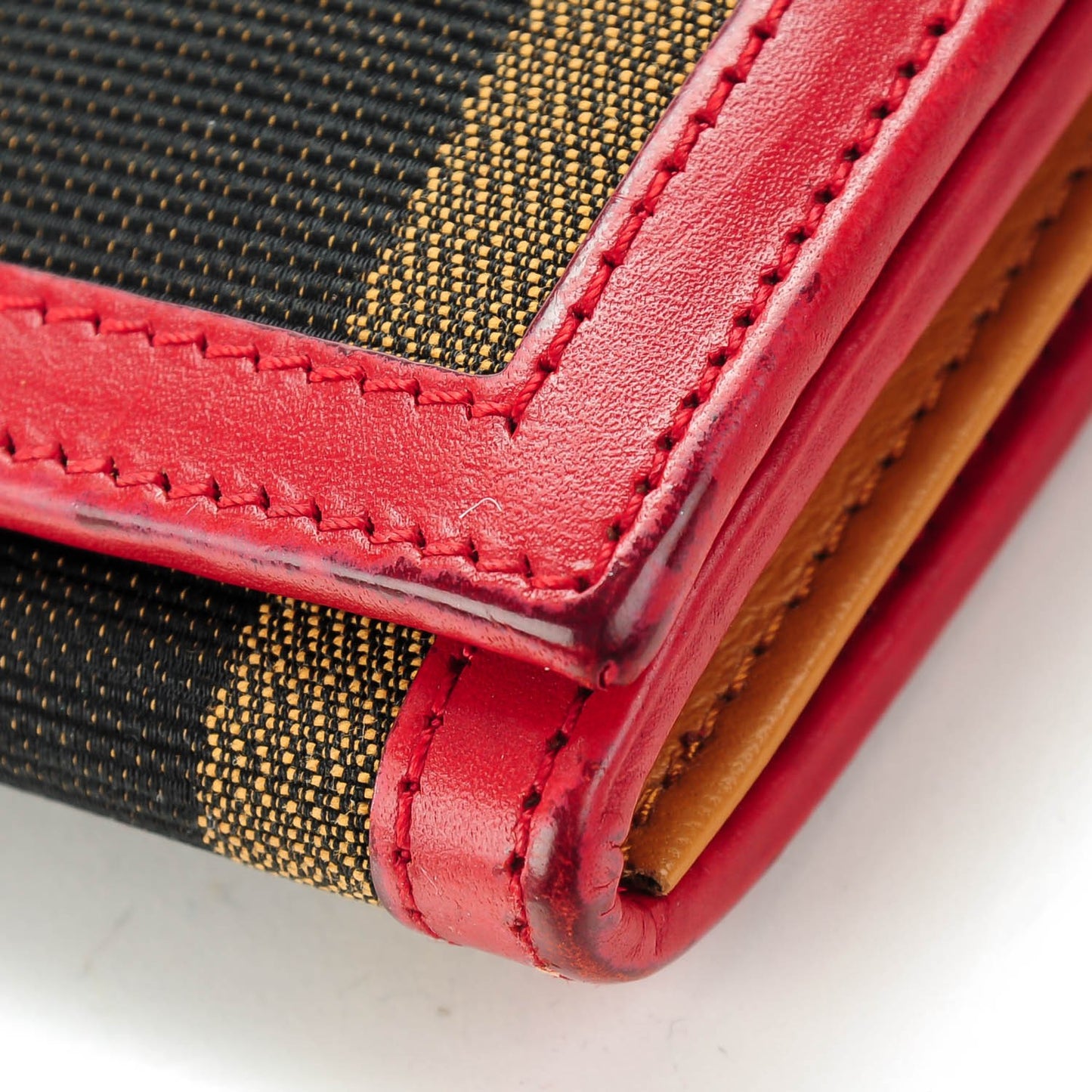 Pequin Cuoio Vegetale Organizer Continental Wallet Tobacco Rosso Miele