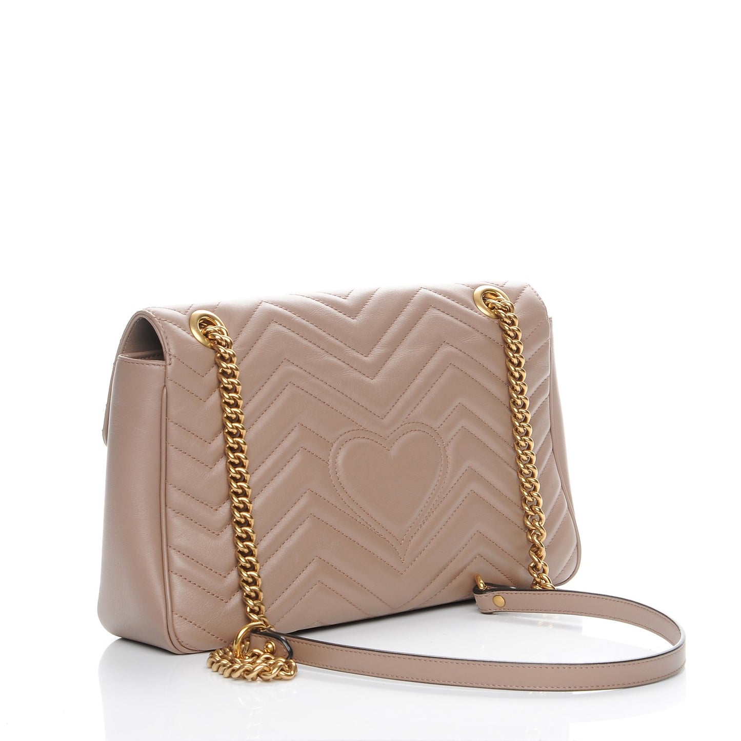 Calfskin Matelasse Medium GG Marmont Shoulder Bag Porcelain Rose