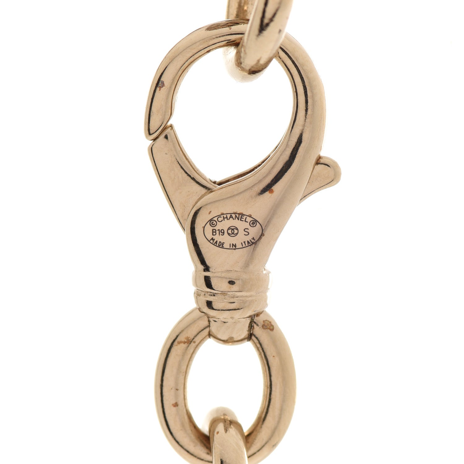 Chanel Lambskin Chain CC Necklace Gold 5 of 6
