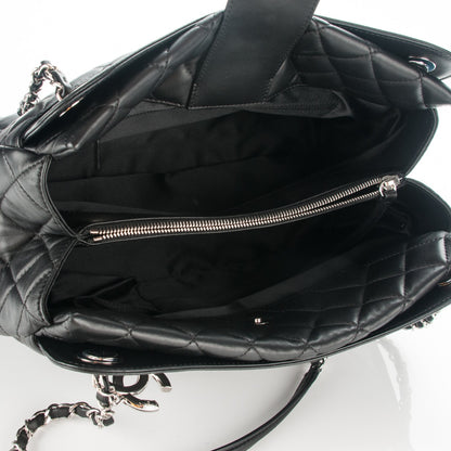 Chanel Lambskin Quilted 7 Large Tote Black 5 of 7