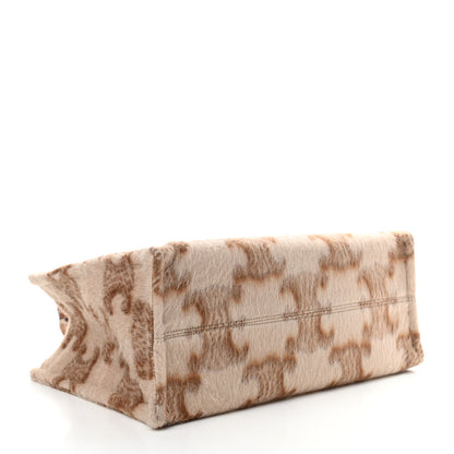 Celine Mohair Triomphe Large Cabas Thais Beige 4 of 9