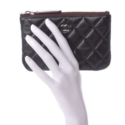 Chanel Lambskin Quilted Small Cosmetic Case Black 2 of 8