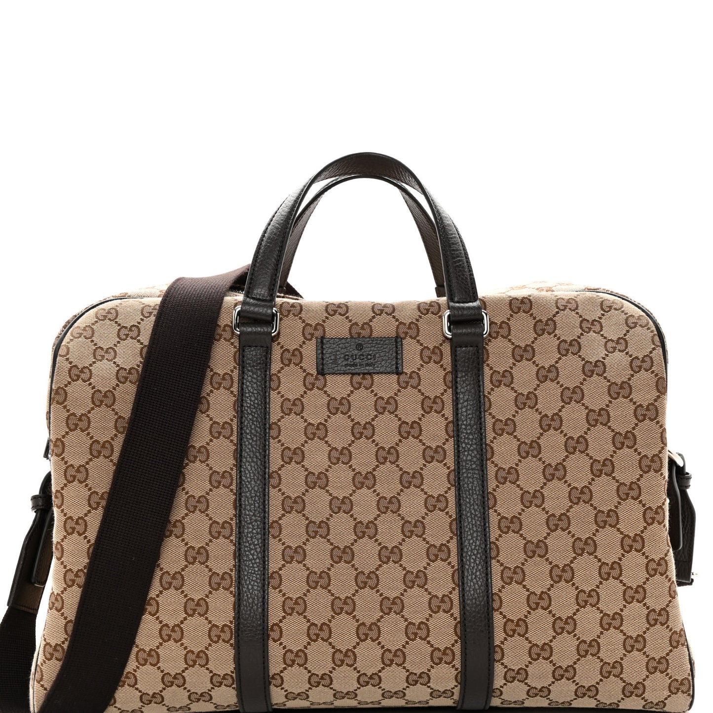 Monogram Dollar Calfskin Boston Duffle Bag Beige Ebony Testa di Moro Marrone Scuro