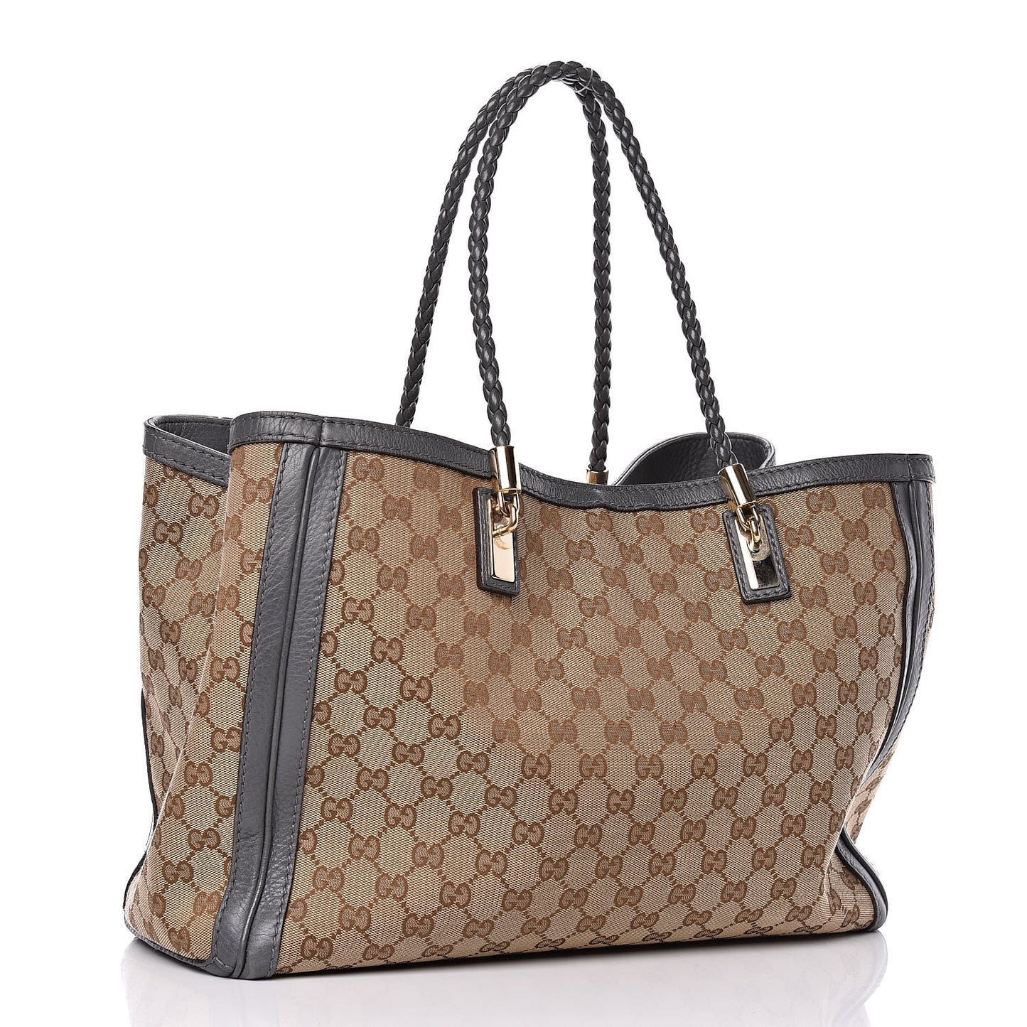 Monogram Medium Bella Tote Grey