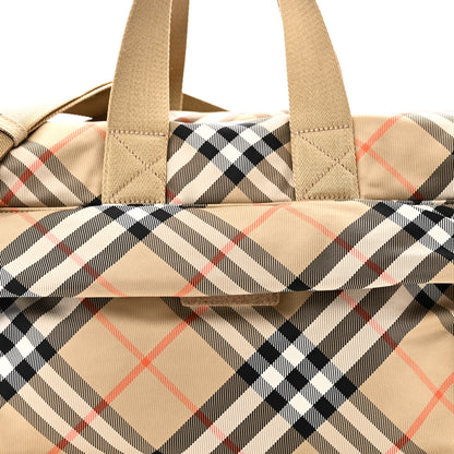Burberry Nova Check Tote Diaper Bag Sand Beige 7 of 9