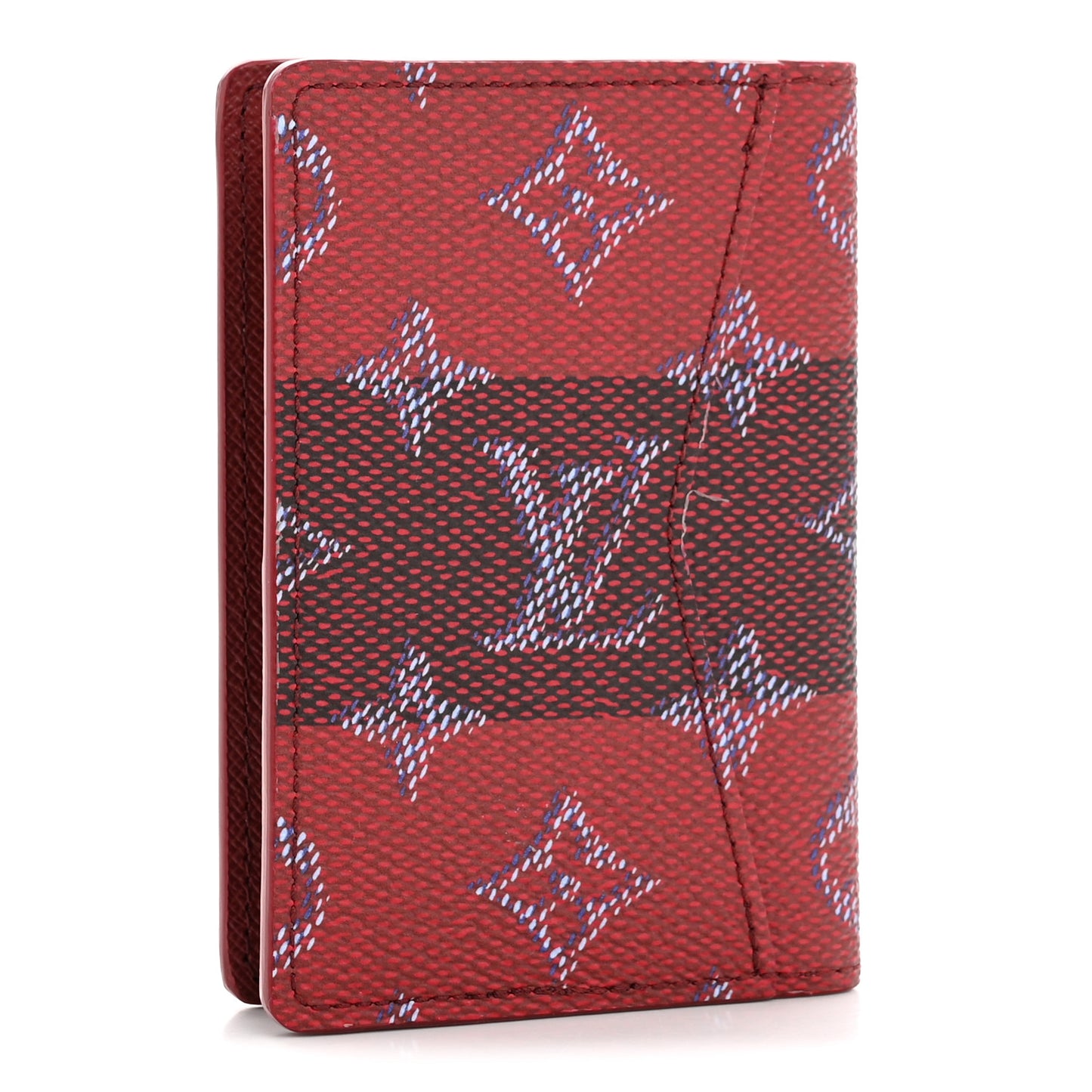 Monogram Heritage Pocket Organizer Red Stripes