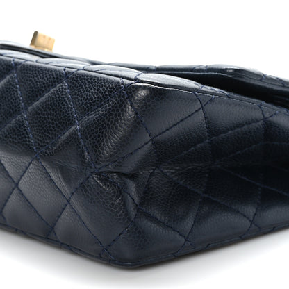 Chanel Caviar Quilted 2.55 Reissue 226 Flap Navy Blue 9 of 9