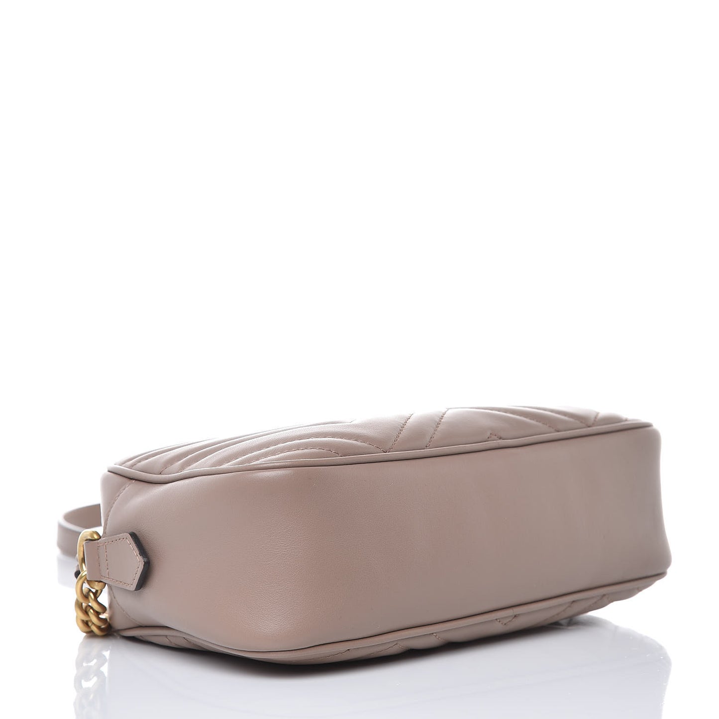 Calfskin Matelasse Small GG Marmont Chain Shoulder Bag Porcelain Rose