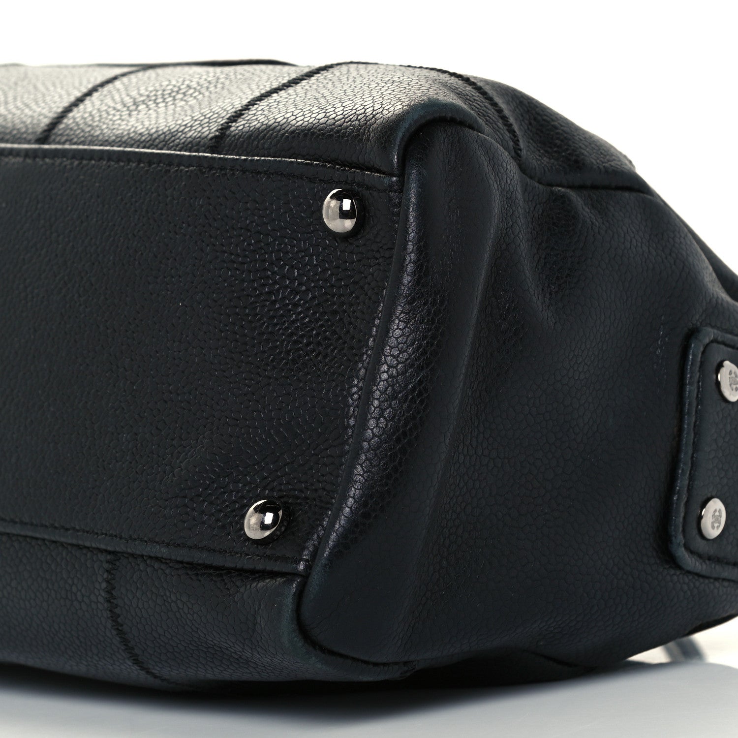 Chanel Caviar Square Stitched Tote Black 9 of 9