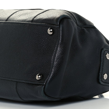 Chanel Caviar Square Stitched Tote Black 9 of 9