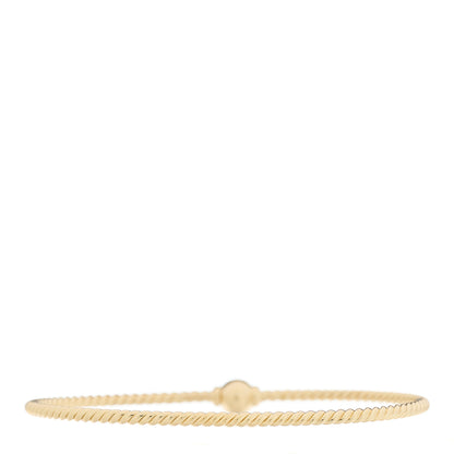 David Yurman 18K Yellow Gold Diamond 2.6mm Solari Center Station Bracelet 2 of 3