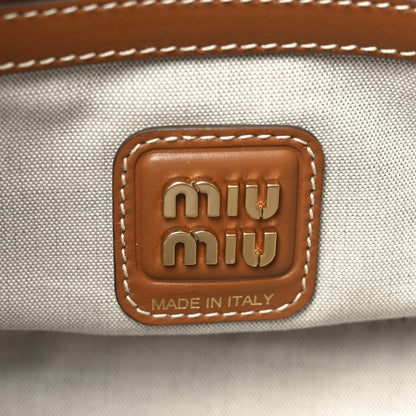 Miu Miu Soft Calf Softy Small Ivy Tote Bag Caramel 6 of 9