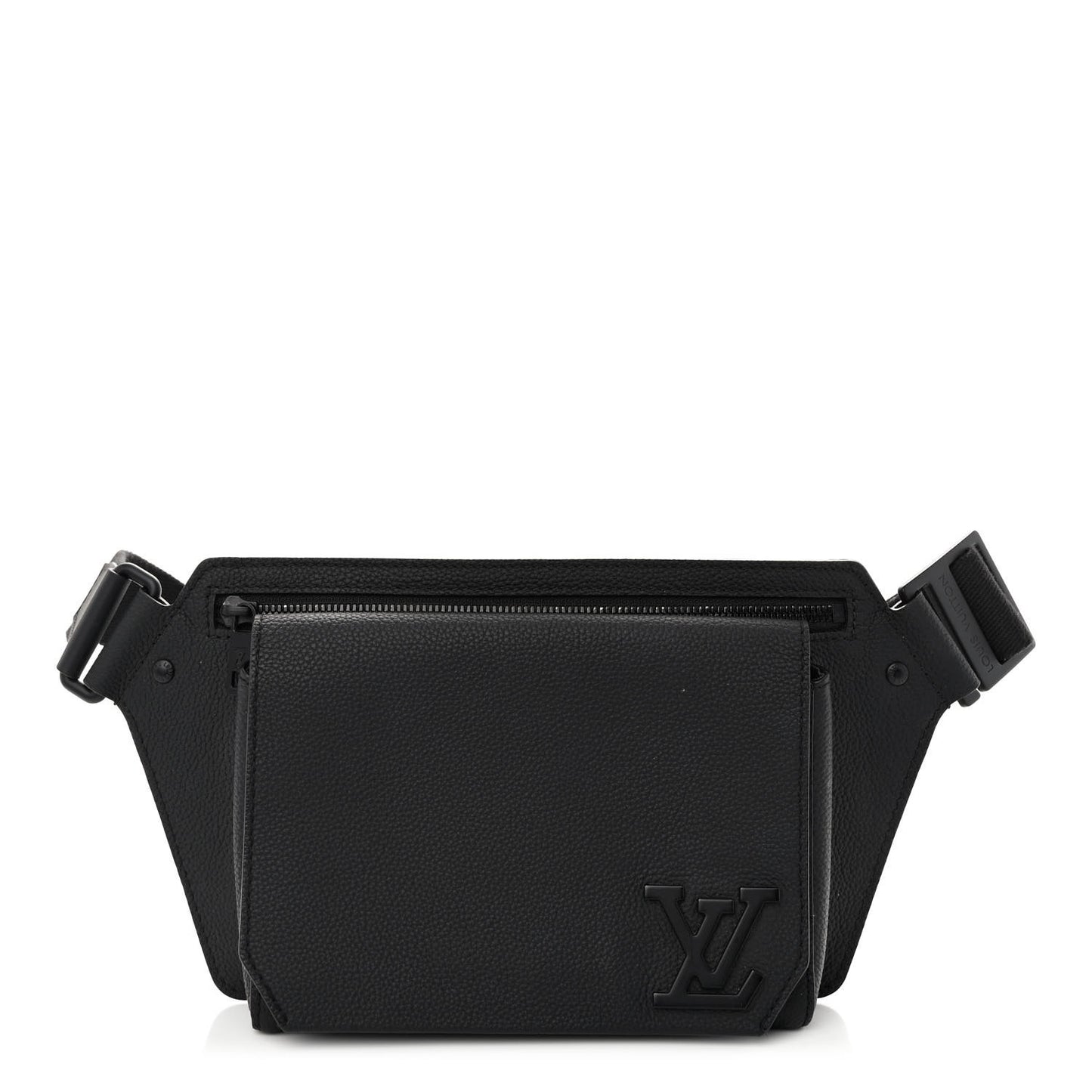 Grained Calfskin Aerogram Takeoff Sling Black
