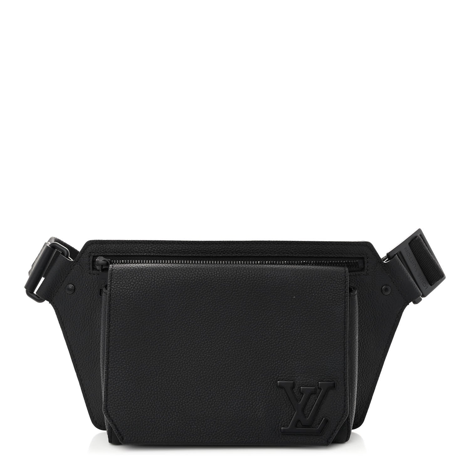 Louis Vuitton Grained Calfskin Aerogram Takeoff Sling Black 1 of 11